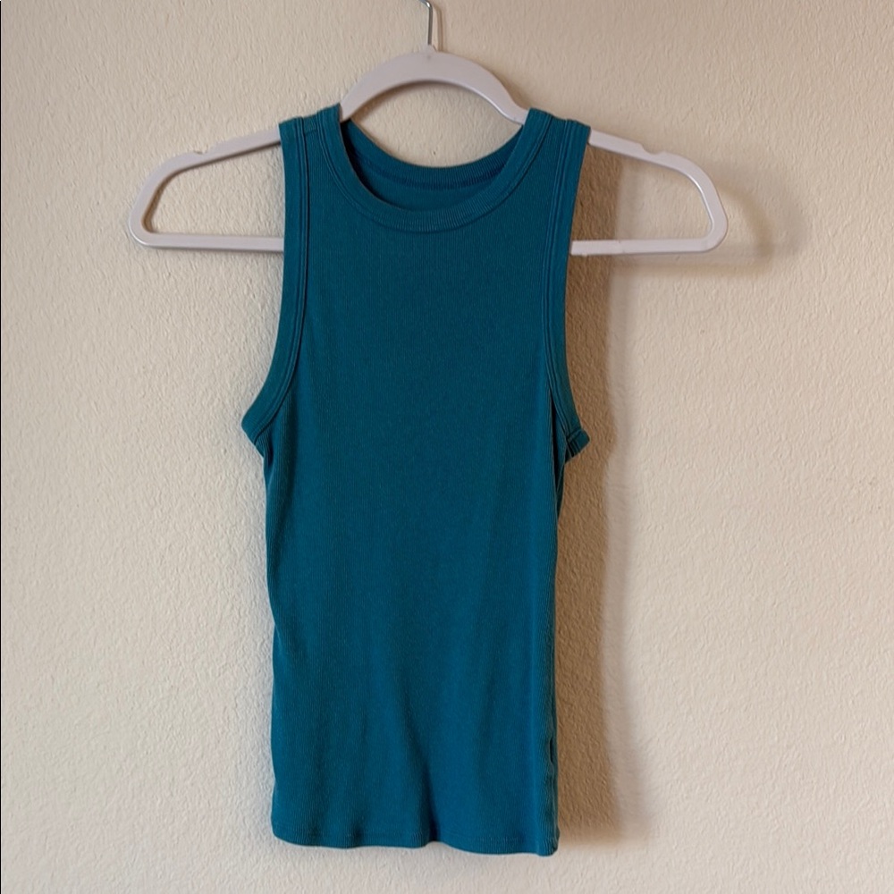 Teal Sleeveless Women's Top
